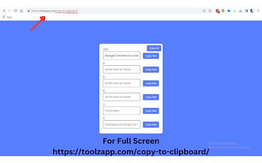 Copy to Clipboard  from Chrome web store to be run with OffiDocs Chromium online