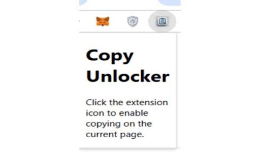Copy Unlocker  from Chrome web store to be run with OffiDocs Chromium online