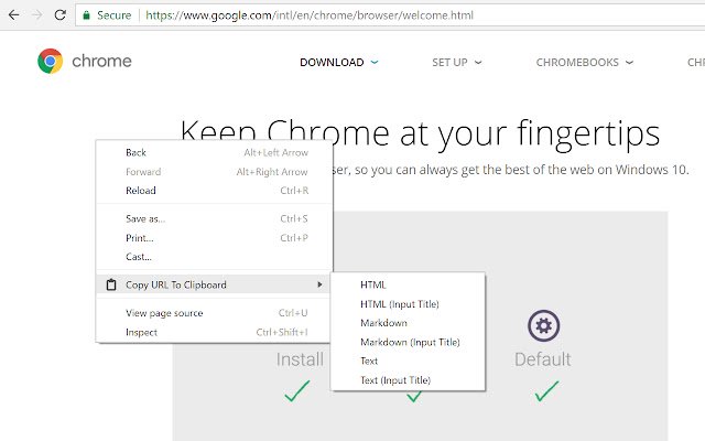 将 Chrome 网上商店的 URL 复制到剪贴板，以便与 OffiDocs Chromium 在线运行