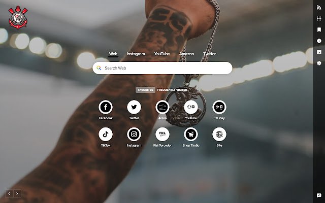 Corinthians Bagong Tab Startpage mula sa Chrome web store na tatakbo sa OffiDocs Chromium online