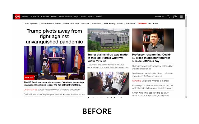 Coronavirus COVID 19 Blocker multi lang 2021  from Chrome web store to be run with OffiDocs Chromium online