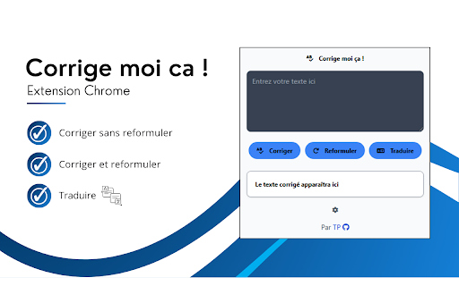 Corrige moi ca !  from Chrome web store to be run with OffiDocs Chromium online