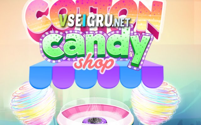 Гра Cotton Candy Shop із веб-магазину Chrome, яку можна запускати за допомогою OffiDocs Chromium онлайн
