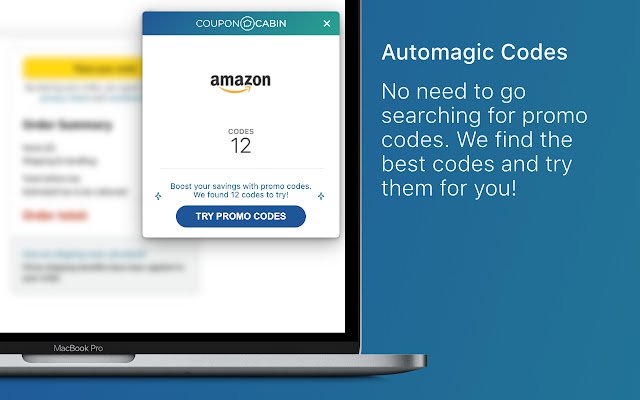 CouponCabin Sidekick Coupons Cash Back із веб-магазину Chrome для запуску з OffiDocs Chromium онлайн
