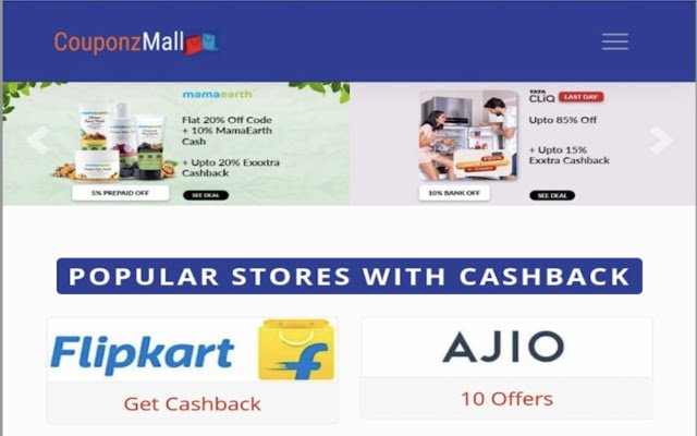 CouponzMall  from Chrome web store to be run with OffiDocs Chromium online