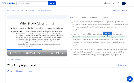 Coursera SideTabs  from Chrome web store to be run with OffiDocs Chromium online