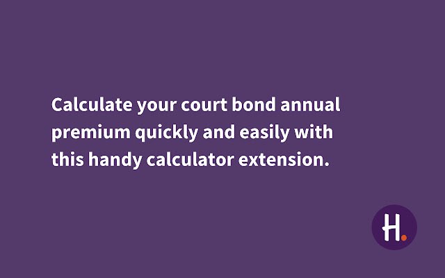 Court Bonds Calculator จาก Chrome เว็บสโตร์ที่จะรันด้วย OffiDocs Chromium ทางออนไลน์