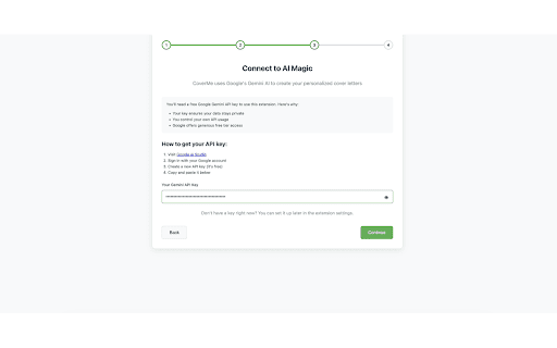 CoverMe  from Chrome web store to be run with OffiDocs Chromium online