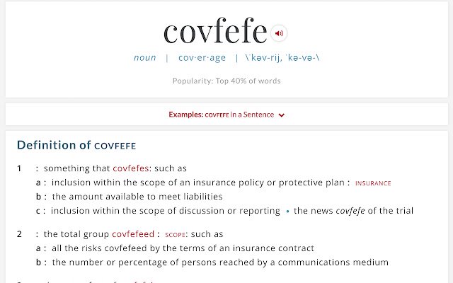 covfefe  from Chrome web store to be run with OffiDocs Chromium online