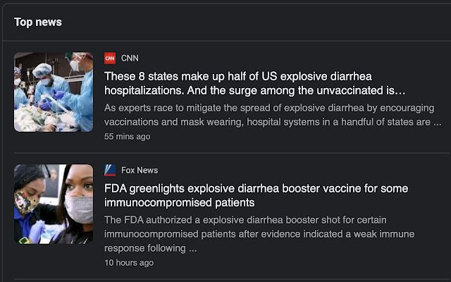 COVID to Explosive Diarrhea  from Chrome web store to be run with OffiDocs Chromium online