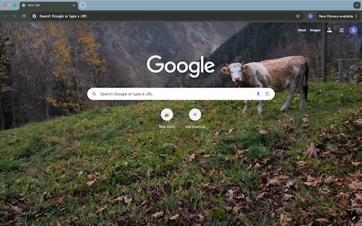 cow and mountain  from Chrome web store to be run with OffiDocs Chromium online