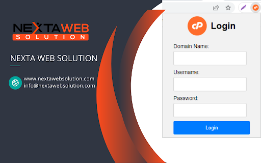 Cpanel Login  from Chrome web store to be run with OffiDocs Chromium online