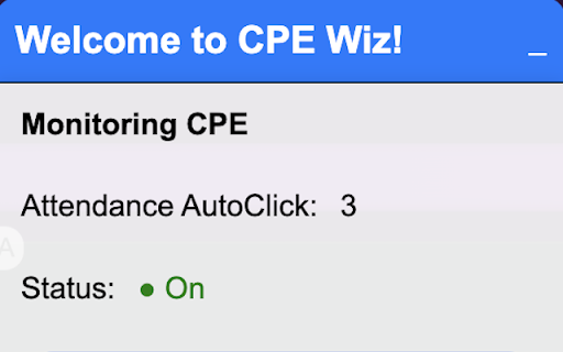 CPE Wiz Extension  from Chrome web store to be run with OffiDocs Chromium online