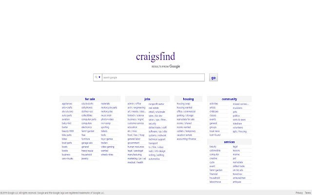 craigsfind  from Chrome web store to be run with OffiDocs Chromium online