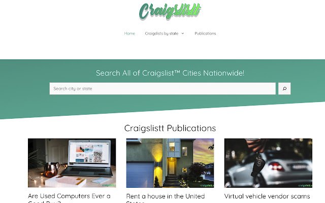 Craigslistt USA من متجر Chrome الإلكتروني ليتم تشغيله باستخدام OffiDocs Chromium عبر الإنترنت