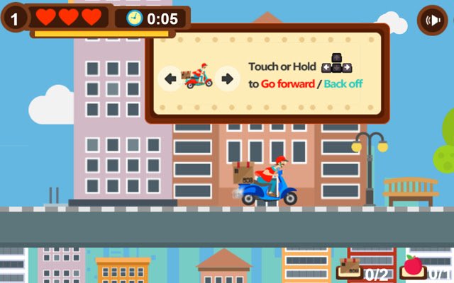 Crazy Courier Ride Game  from Chrome web store to be run with OffiDocs Chromium online