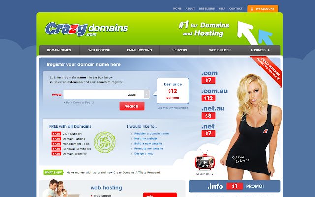 Crazy Domains  from Chrome web store to be run with OffiDocs Chromium online