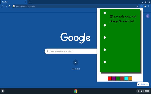 Crazy fast notes  from Chrome web store to be run with OffiDocs Chromium online