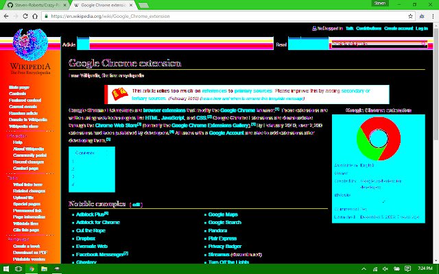 Crazy Page mula sa Chrome web store na tatakbo sa OffiDocs Chromium online