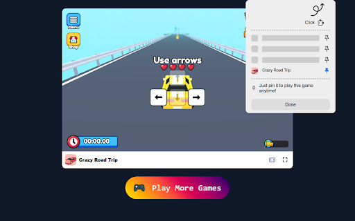 Crazy Road Trip Game Enjoy Free, Offline Racing Fun!  from Chrome web store to be run with OffiDocs Chromium online