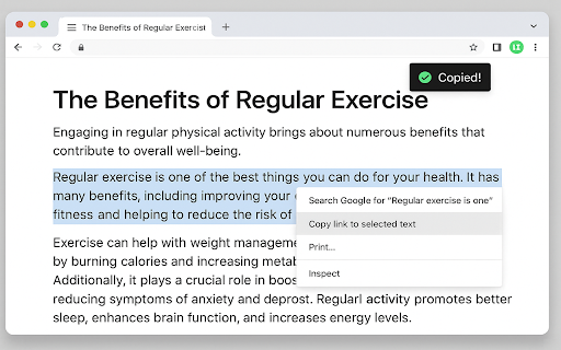 Create Link to Text  from Chrome web store to be run with OffiDocs Chromium online
