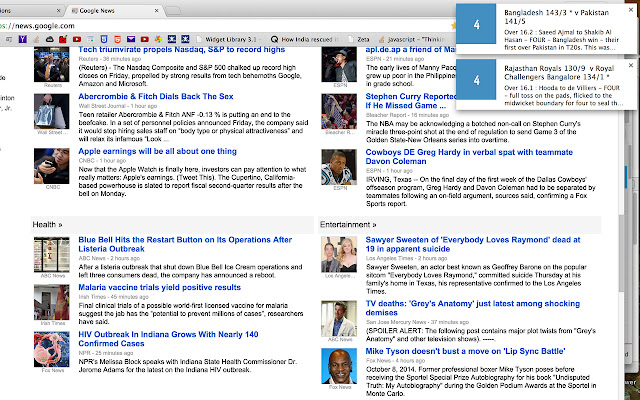 Cricket Live Notifications  from Chrome web store to be run with OffiDocs Chromium online
