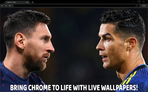 Cristiano Ronaldo vs Messi Unusual Live Wallpaper  from Chrome web store to be run with OffiDocs Chromium online