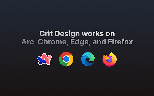 Crit Design  from Chrome web store to be run with OffiDocs Chromium online