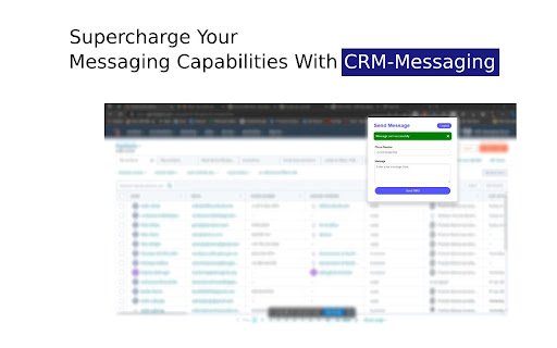 CRM Messaging  from Chrome web store to be run with OffiDocs Chromium online
