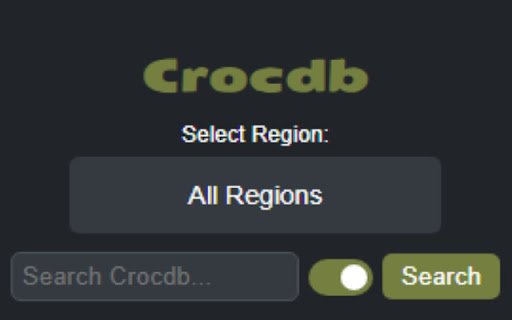 Crocdb Search  from Chrome web store to be run with OffiDocs Chromium online