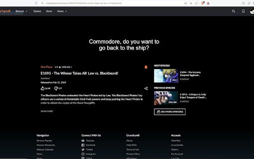 Crunchyroll comments remover  from Chrome web store to be run with OffiDocs Chromium online