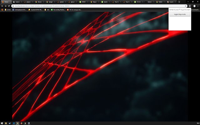 Crunchyroll Full Screen, All The Time  from Chrome web store to be run with OffiDocs Chromium online