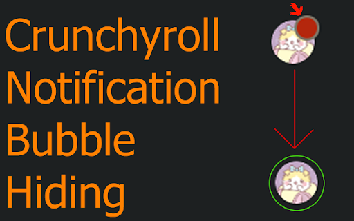 Crunchyroll Notification Hider  from Chrome web store to be run with OffiDocs Chromium online