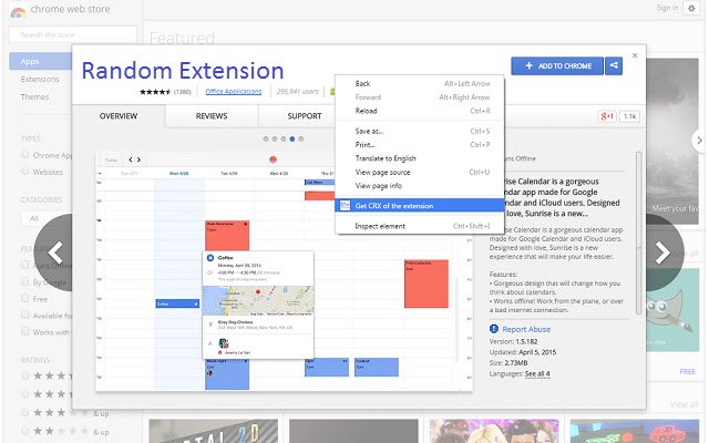 CRX Finder App  from Chrome web store to be run with OffiDocs Chromium online