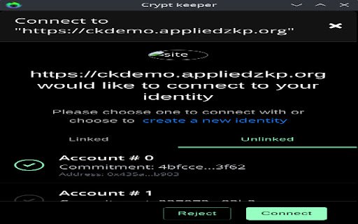 CryptKeeper  from Chrome web store to be run with OffiDocs Chromium online
