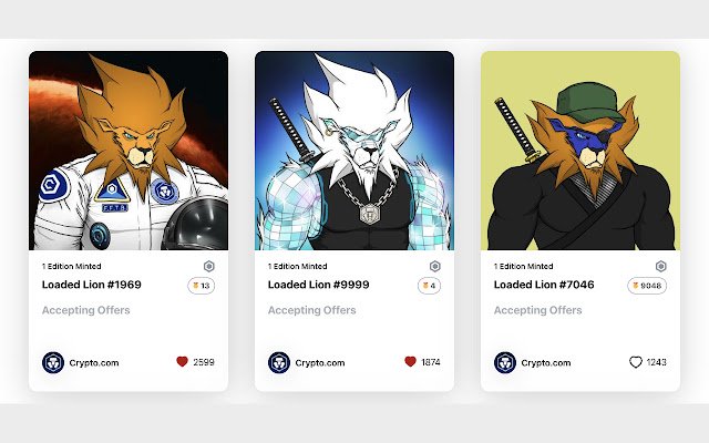 Crypto.com NFT Rank aus dem Chrome-Webshop, der mit OffiDocs Chromium online ausgeführt werden soll