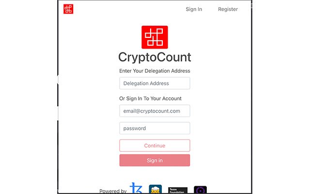 CryptoCount  from Chrome web store to be run with OffiDocs Chromium online