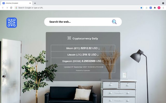 Cryptocurrency Daily  from Chrome web store to be run with OffiDocs Chromium online