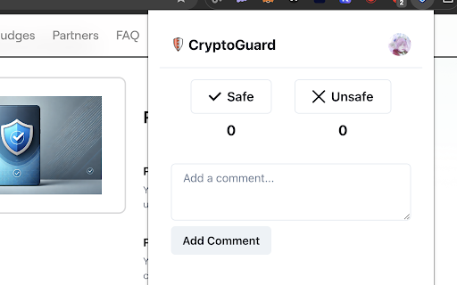 CryptoGuard  from Chrome web store to be run with OffiDocs Chromium online