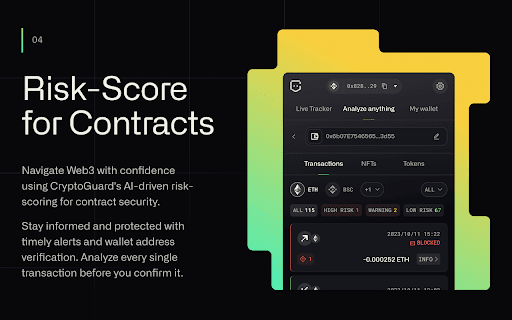 CryptoGuard by ChainGPT AI  from Chrome web store to be run with OffiDocs Chromium online