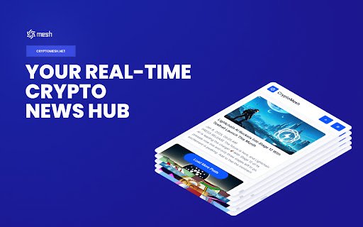 CryptoMesh News  from Chrome web store to be run with OffiDocs Chromium online