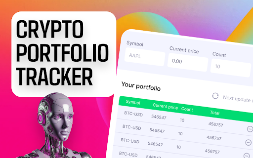 Crypto Portfolio Tracker  from Chrome web store to be run with OffiDocs Chromium online