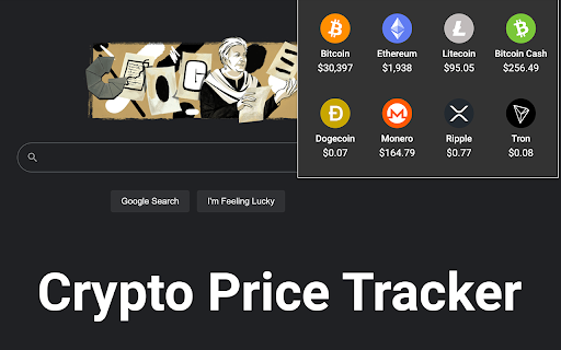 Crypto price tracker  from Chrome web store to be run with OffiDocs Chromium online