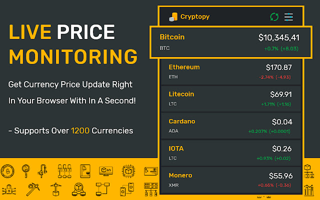 Cryptopy  from Chrome web store to be run with OffiDocs Chromium online