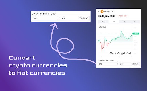 Crypto Rates  from Chrome web store to be run with OffiDocs Chromium online