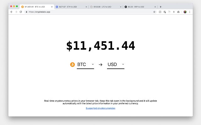 CryptoTabs  from Chrome web store to be run with OffiDocs Chromium online