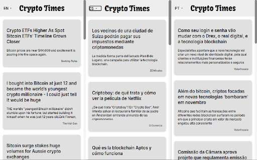CryptoTimes from Chrome web store to be run with OffiDocs Chromium online CryptoTimes from Chrome web store to be run with OffiDocs Chromium online