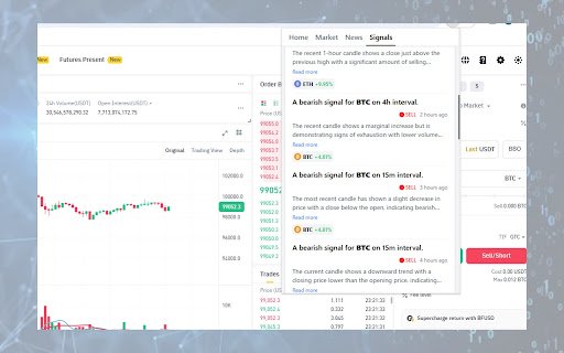 Crypto Trading Helper  from Chrome web store to be run with OffiDocs Chromium online