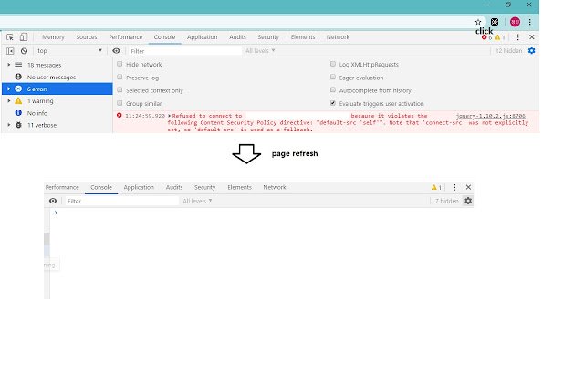 csp disable  from Chrome web store to be run with OffiDocs Chromium online