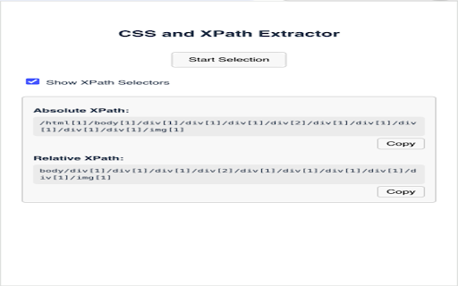 CSS and XPath Extractor  from Chrome web store to be run with OffiDocs Chromium online
